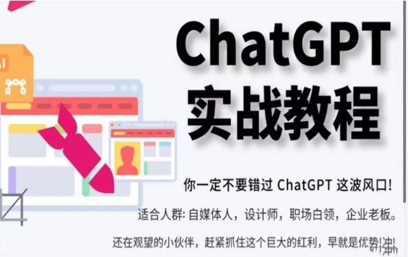 ChatGPT实战教程 带你从小白成为ChatGPT专家-爱学资源网